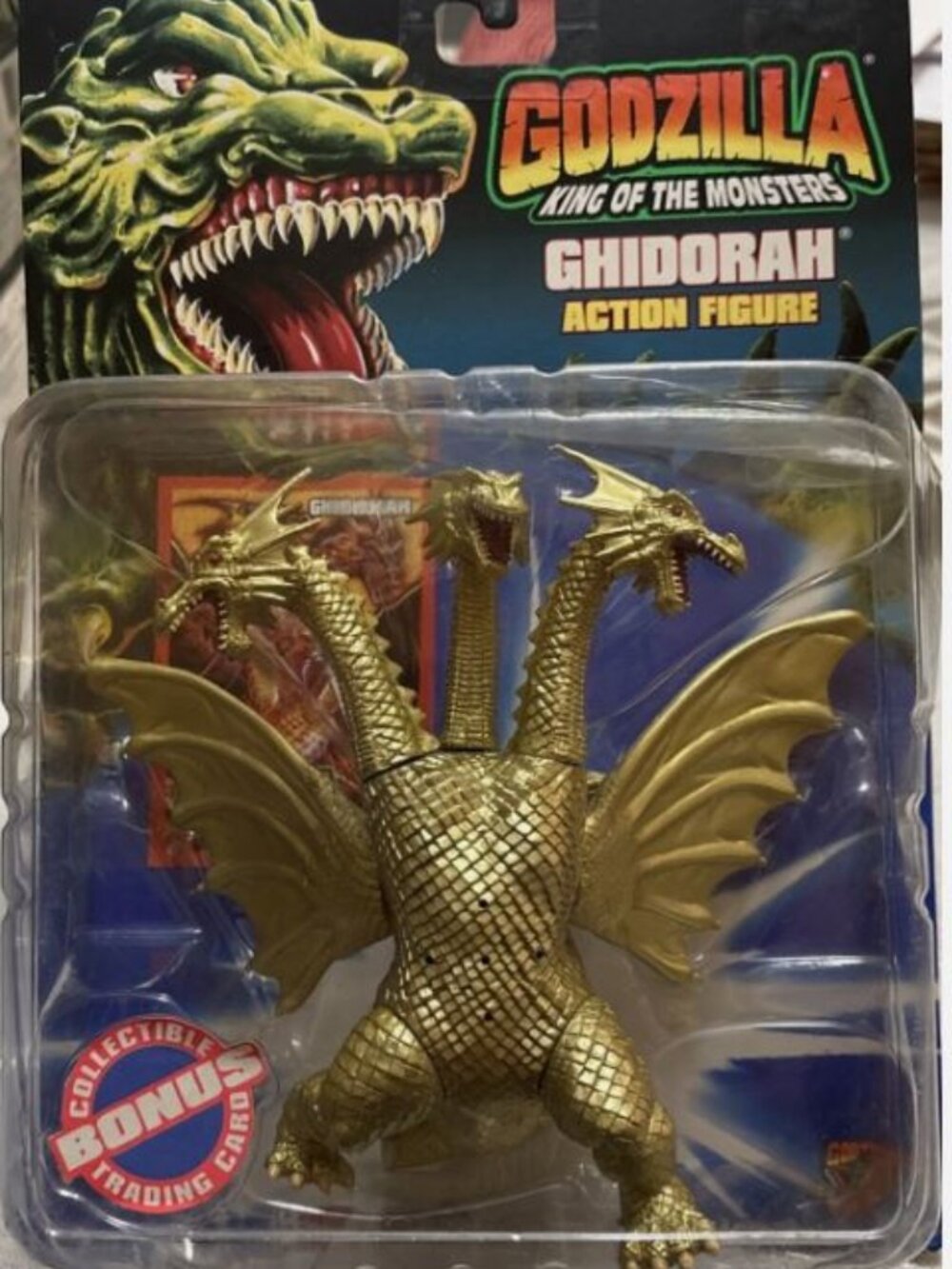 Godzilla Ghidorah Action Figure Trendmasters 1994 #30143 New In package Vintage